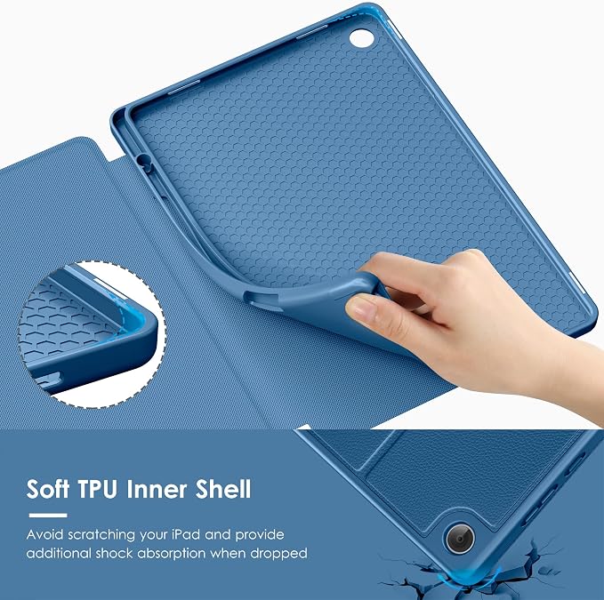 Case for Samsung Galaxy Tab A11+ Plus 11 inch 2026 Model (SM-X230/X236)Multiple Angles Stand CoverSoft BackPencil Holderand Auto Sleep/WakeBlack