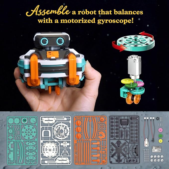 Thames & Kosmos RoboRails STEM Kit, Toy of The Year Winner, Build a Robot Monorail System w/Splitters, Cross Switch, Seesaw Mechanism, Modern-Day Model Train Set, Explore Physics, Gyroscopic Forces