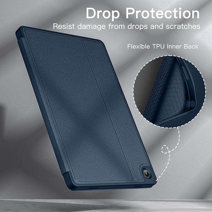 JETech Folio Case Cover for Samsung Galaxy Tab A11 Plus Black | Multi-Angle Stand Cover Slim Protective Cover Auto Wake/Sleep