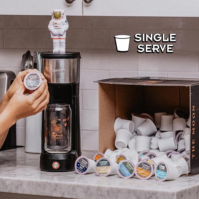Copper Moon K-Cup Coffee Pods, Light Roast, Bean Me Up Blend, 12 Count