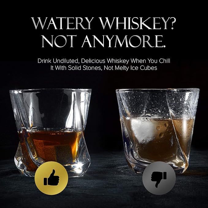 EMCOLLECTION Whiskey Glasses | Whiskey Stone for Him, Men & Women