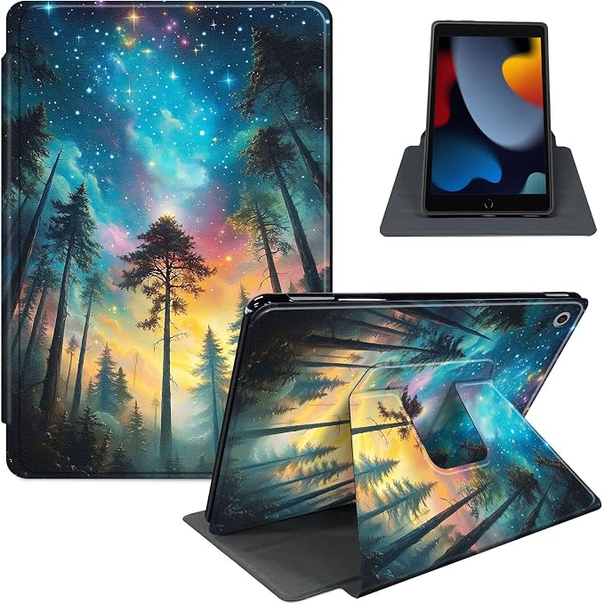 for iPad 11th Generation (A16 2025) 11 / iPad 10th Gen 10.9 2022 Case 360° Rotating PU Leather Stand Cover with Auto Sleep/Wake Shockproof TPU Backl Two Dragons Fighting