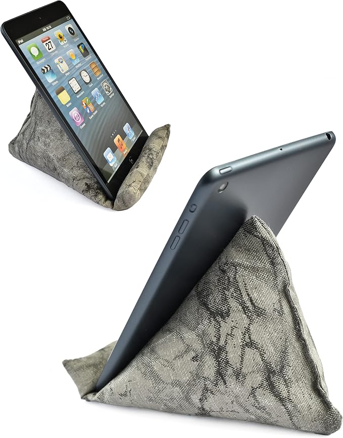 Handmade Phone Pillow Holder - The Wedge Mobile Device Stand - Fabric Phone Stand for All iPhones All Smartphones! 7 x 6.1 x 5.5 Inches (ABC)