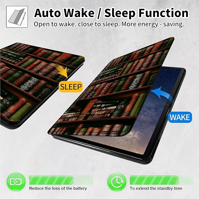 for Samsung Galaxy Tab A9 Plus Case 11 Inch 2024 2023 (SM-X210/X216/X218)360 Degree Rotating Smart Cover Case with Auto Sleep/Wake-Beautiful Highland Cow