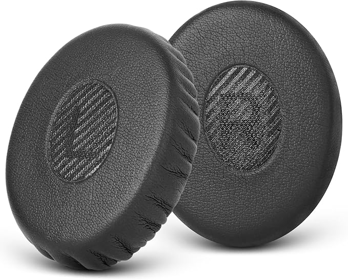 Ear Pads Replacement for Bose On-Ear 2 Headphones, GVOEARS Ear Cushion Pad for Bose OE2 / OE2i / SoundTrue/SoundLink OE Wireless Headphones, Durable & Longer Lasting (Black Pad)