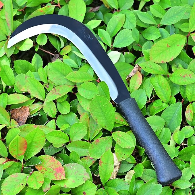 Sickle, Machete,Clearing Sickle,Weed Removal&Grass Clearing,Magnetic Long Handle,Compact&Portable Gardening&Farming,Soft Rubber Handle…
