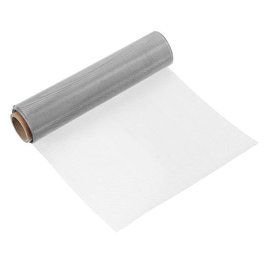uxcell 100 Mesh 79" x 16" Woven Wire Mesh, 304 Stainless Steel Air Vent Filter