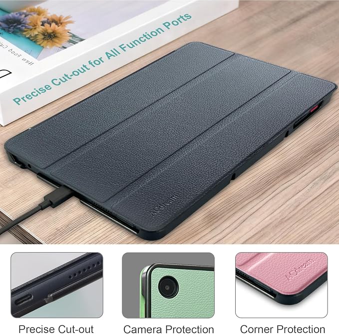 ACdream Case for T-Mobile Revvl Tab 2 10.1 Tablet 2025 Model:9185W(NOT FIT Revvl Tab 5G 10.36) with [Glass Screen Protector] Slim Lightweight Smart Shell Stand Cover Magnetic Feature Agave Green