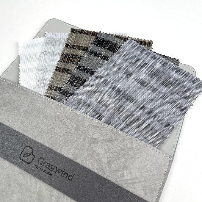 Graywind Custom Natural Roman Shades Blinds Plain Fold for Doors Bedroom (Fabric Samples)