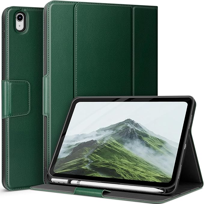 auaua Case for iPad (A16) 11th/10th Generation | with Pencil Holder Pocket Typing Angle Muti-Stand Magnetic Closure Auto Sleep/Wake