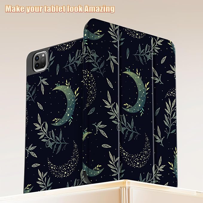 Tuiklol for iPad Pro 11 Inch 4th / 3rd / 2nd / 1st Gen Case 2022 2021 2020 | 2018 Build-in Pencil Holder with Stand TPU Back Cover &amp Trifold Stand &amp Auto Wake/Sleep Tablet Case Black Cat