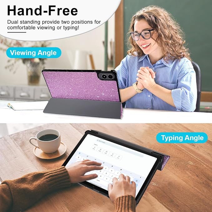 Caweet Case for Xiaomi Redmi Pad 2 PRO 12.1 Inch 2025 Released Lightweight Hard Back Shell Tri-Fold Stand Cover with Auto Sleep/Wake Almond Blossom