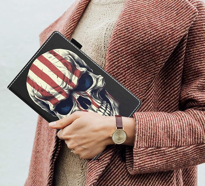 Case for Amazon Fire HD 10 Tablet (9th/7th Generation 2019/2017 Release) Slim PU Leather Cover with Card Slot &amp Auto Wake/Sleep for Fire 10.1 Tablet African American Girl