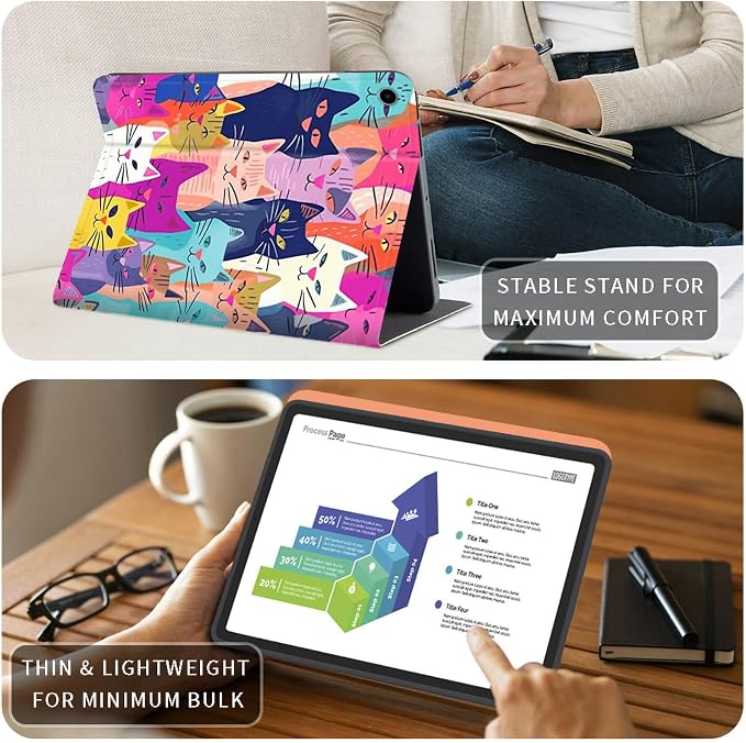 Case for Kindle Fire HD 10 &amp 10 Plus Tablet 10.1 (13th/11th Generation 2023/2021 Release) Lightweight Slim PU Leather Adjustable Multi-Angle Smart Shell Cover with Auto Wake/SleepA Flowers Art