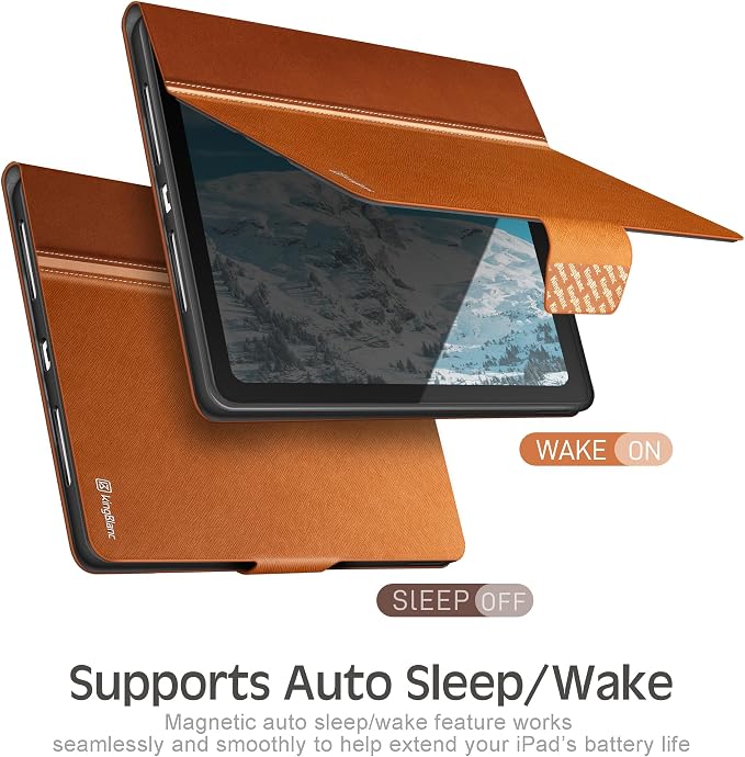 Case for iPad (A16) 11th Gen 11-inch iPad 10th Gen 10.9-inch | with Pencil Holder PU Leather Protective Cover Auto Sleep/Wake Multi-Angle Viewing/Typing Stand Magnetic Closure Beige