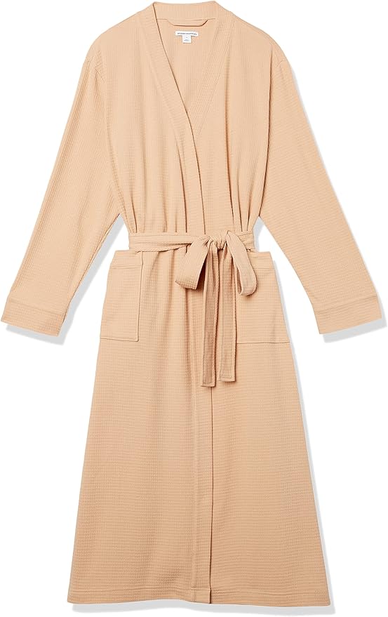 Amazon Essentials Women's Lightweight Waffle Full-Length Robe (Available in Plus Size)
