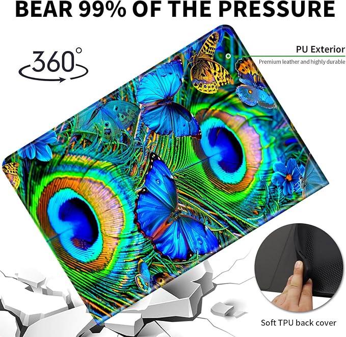 Case for Microsoft Surface Pro 11/10 / 9 13 InchPU Leather Cute Slim Folio Adjustable Stand Cover Case for Surface Pro 11th Edition AIAutumn Red Forest