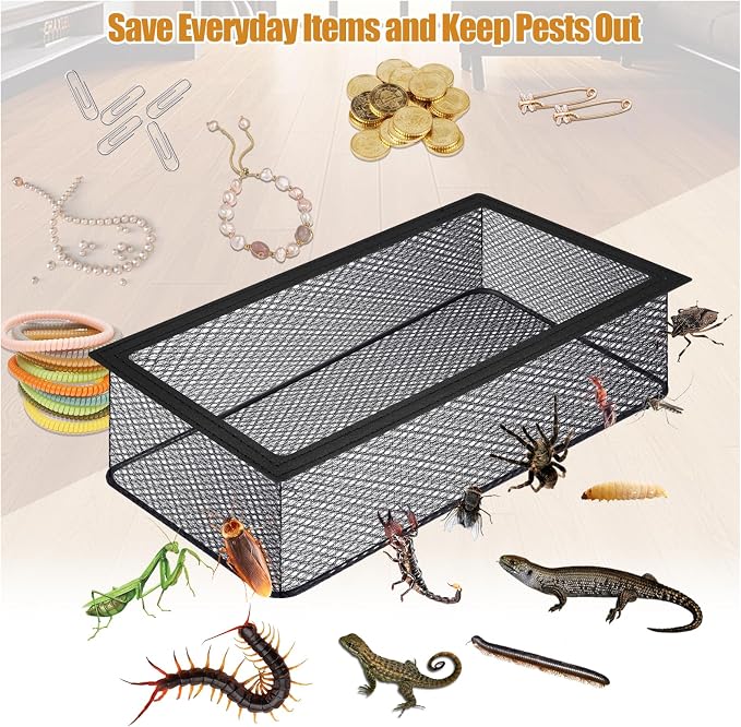 Floor Register Trap 4 x 10 Inch, Upgraded Floor Vent Filter Net Catches Toys