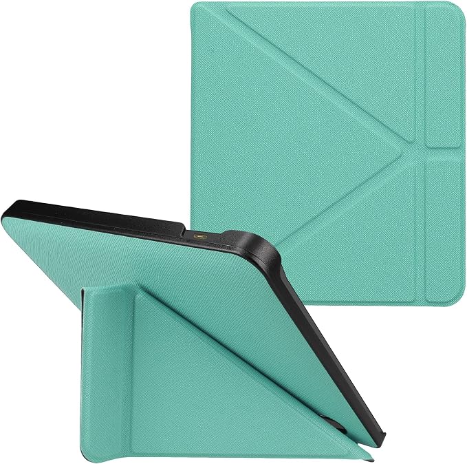 kwmobile Cover for Kobo Libra H2O Case - Slim PU Leather eReader Cover with Stand and auto Sleep funktion - Dark Blue
