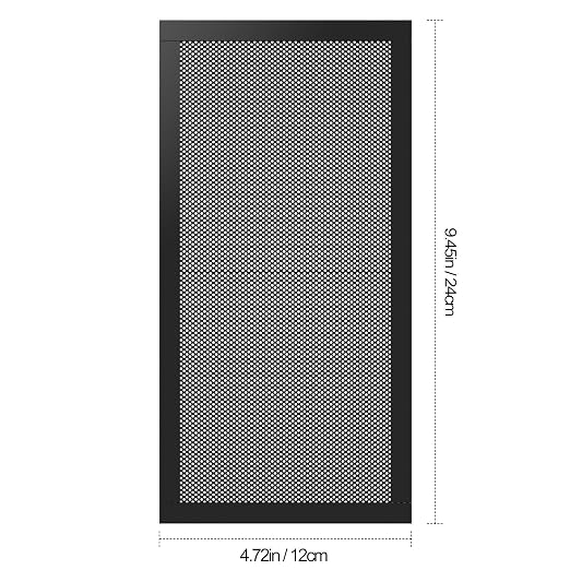MoKo 120 x 240mm Dust Filter for Computer Cooler Fan, Magnetic Frame PC Fan