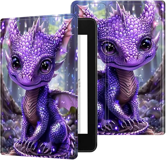for 6 Kindle 11th Generation 2024/2022 Release Case (Model No: C2V2L3) E-Reader Multi-Angle Viewing Shockproof Smart Protective Case with Auto Wake/Sleep Baseball