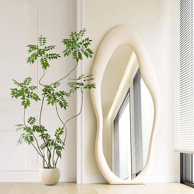 Artificial Sumac Tree：6FT Faux Mahonia Fortunei Tree Realistic Fake Floor Plant Silk Leaves & Elegant Branches in Pot Fake Plant for Minimalist Decor Indoor Home Sala Office Hotel Patio Studio
