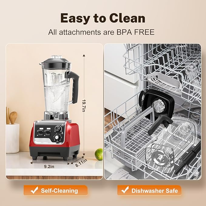 MAGETANG 1800W Blender for Smoothies