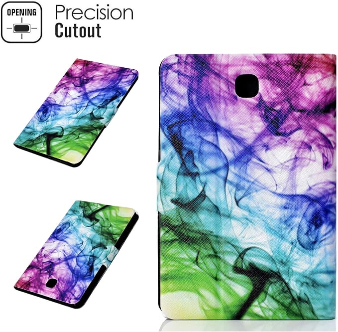 Case for Samsung Galaxy Tab A 8.0 inch Tablet Case 2015 (Model SM-T350/T355/P350/P355) with Pencil Holder [Auto Sleep/Wake] Stand Folio PU Leather Shockproof Cover Magnetic Smart WalletNight