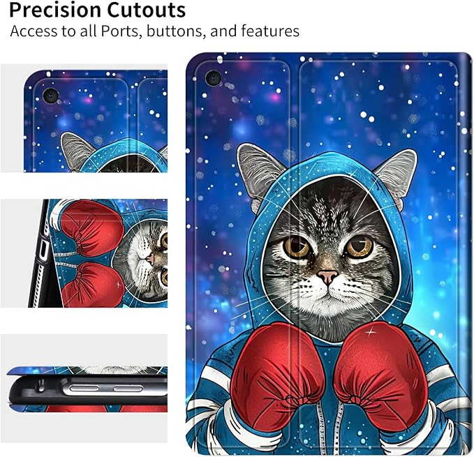 for 6 Kindle 11th Generation 2024/2022 Release Case (Model No: C2V2L3) E-Reader Multi-Angle Viewing Shockproof Smart Protective Case with Auto Wake/Sleep Baseball