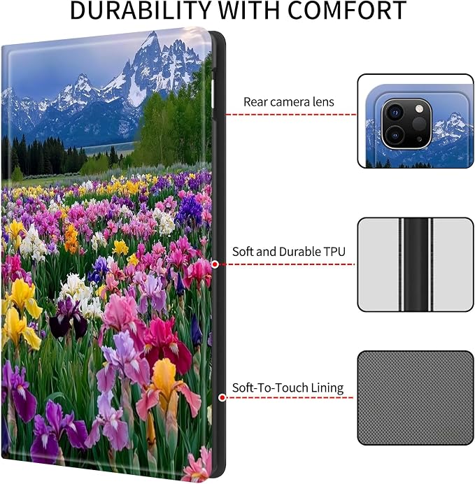 Case for iPad (A16) 11th Generation 11 Inch (2025)/ iPad 10th Generation 10.9 inch 2022Slim PU Leather Smart Cases Covers with Auto Wake/Sleep-Beast Roared