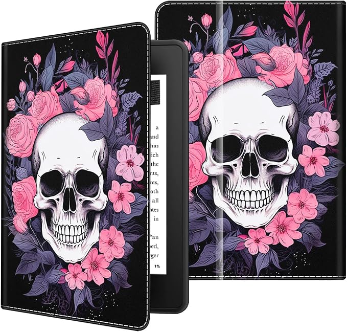 Case for 7 All-New Kindle Paperwhite 12th Gen 2024 &amp Kindle Colorsoft Signature Edition (2024 Release) PU Leather Folio Cover with Auto Wake/Sleep ，Blue Dragon