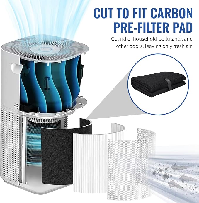 CFS – Pack of 2, Universal Cut to Fit Carbon Pre-Filter Pad Roll