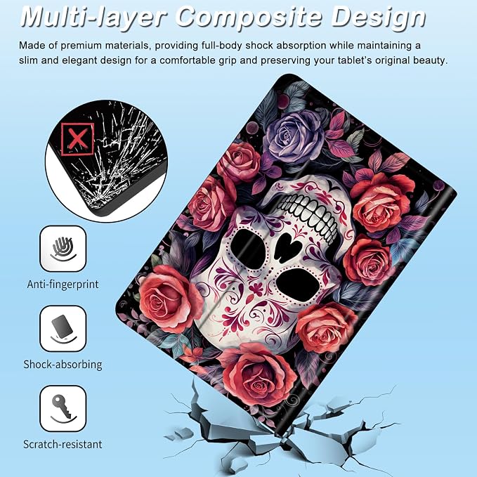 for 6 Kindle 2024 and 2022 (11th Generation) Case Slim Lightweight Smart Cover Case with Auto-Wake/Sleep for Kindle 2024Beach Starfish