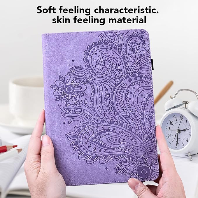 Case for Samsung Galaxy Tab S11 11 Inch PU Leather Multi-Angle Viewing Stand Wallet Protective Cover with Card Slots - Blue
