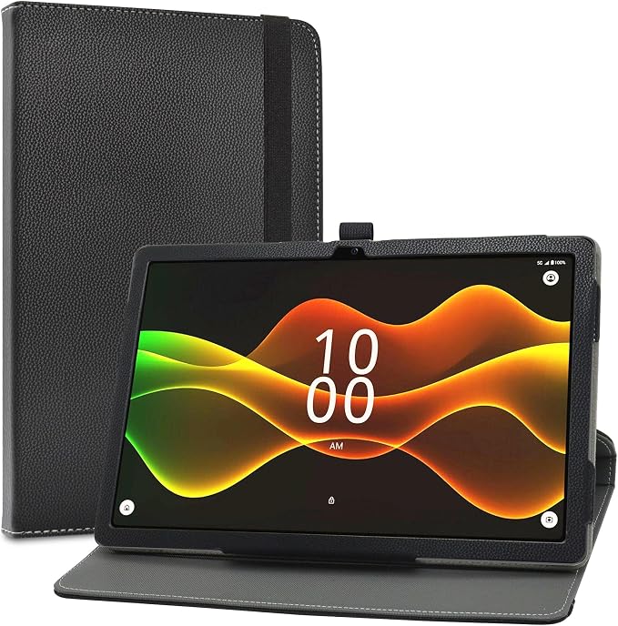 LiuShan Compatible with Boost Celero 5G Tab Case360 Degree Rotation Stand PU Cover for Boost Celero 5G Tab 11 Inch Tablet（Not Fit Other TabletBlack
