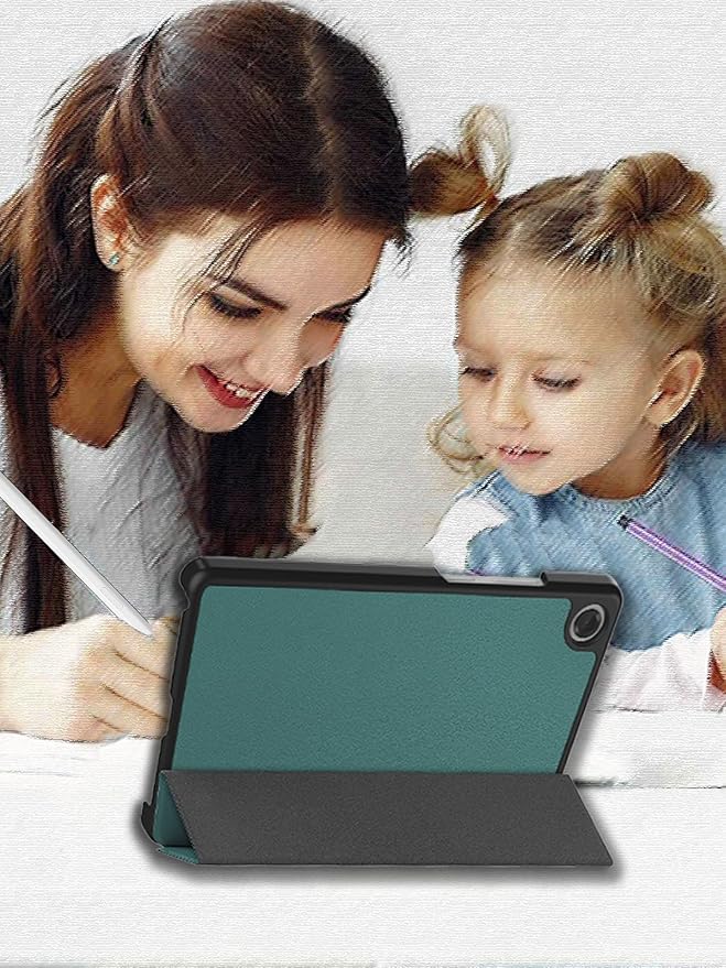 Case for Nook Reading Tablet 8.7 Inch 2026 (Black) | Scratch Resistant Leather Texture Cover with Trifold Stand Auto Sleep/Wake