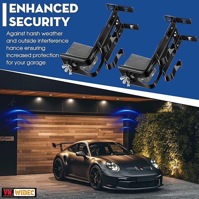 Upgraded 820CB Compatible with Liftmaster Chamberlain Sears Craftsman Garage Door Sensor & Brackets Replaces 41A5034/ G801CB-P/801CB/041-0136 for Craftsman Garage Door Sensors Openers Full Set