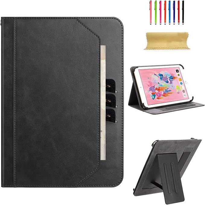 Dteck Universal Case (7.9 to 8.4) - Fold Stand Protective Flip Case for Apple iPad mini/Samsung Galaxy Tab 8.0 8.4 /Lenovo Tab 8 /onn. 100003561 8 Tablet Pro/Android Tablet 8 Inch (Blue Pink)