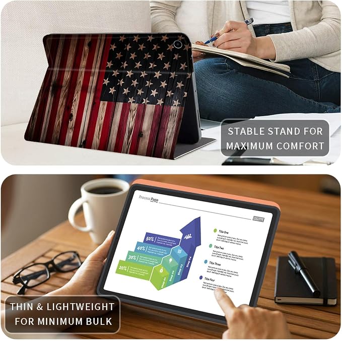 Case for Kindle Fire HD 10 &amp 10 Plus Tablet 10.1 (13th/11th Generation 2023/2021 Release) Lightweight Slim PU Leather Adjustable Multi-Angle Smart Shell Cover with Auto Wake/SleepA Flowers Art