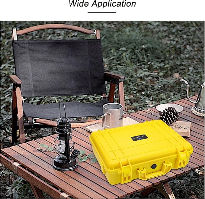 NovaKits Waterproof Hard Case for Starlink Mini Dish, with Pre-Cut Custom Foam, Yellow