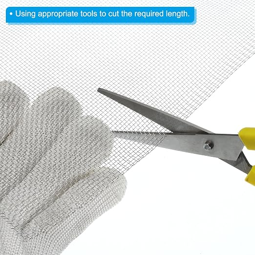 PATIKIL 40" L x 10" W Woven Wire Mesh, 14 Mesh 304 Stainless Steel Air Vent