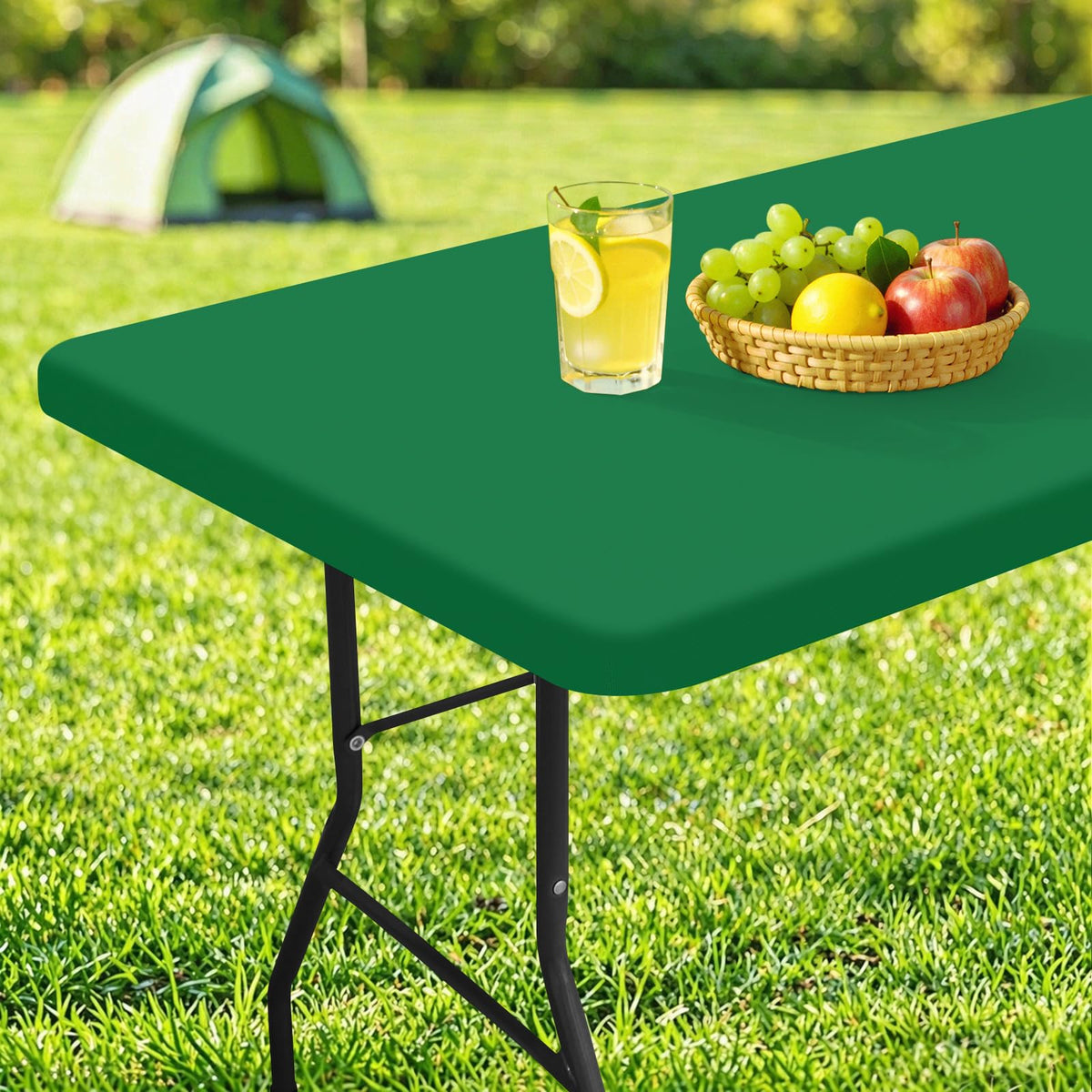homing Rectangle Table Cloth Cover 5 Foot Black Elastic Fitted Tablecloth