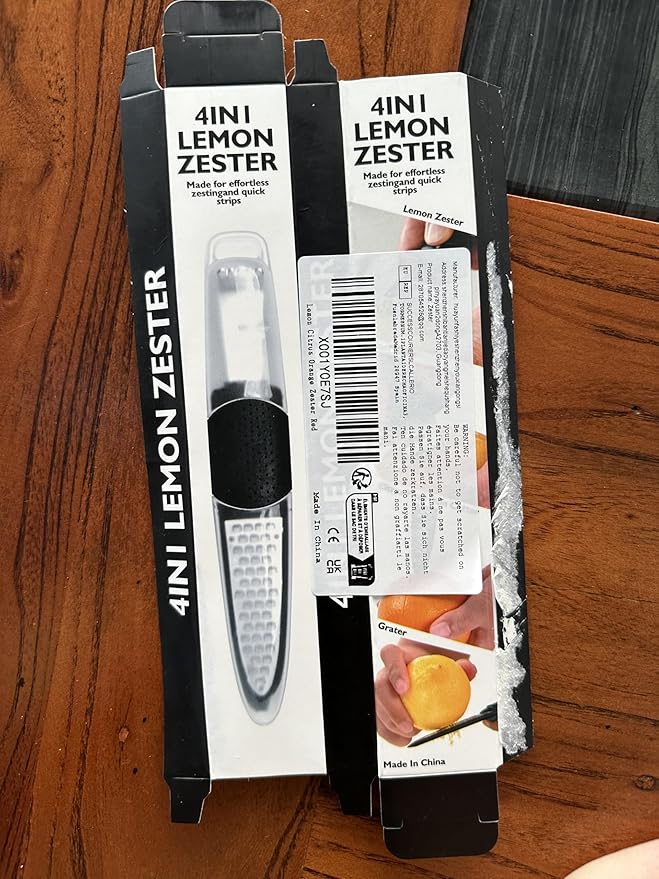 Pisol 3 in 1 Citrus Zester Tool, Lemon Citrus, Orange Zester and Grater