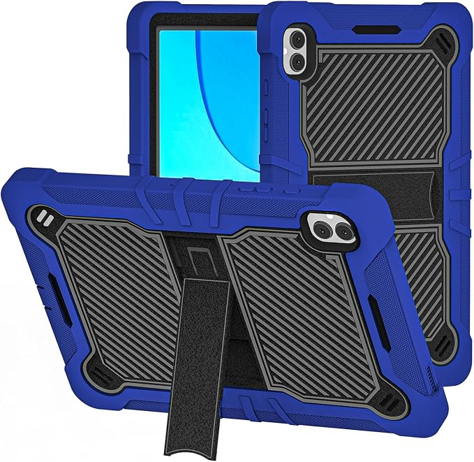 TJS Compatible with Boost Celero 5G Tab Tough Tablet Case (Black) | Strong Kickstand Hybrid Case Cover for Celero 5G Tab
