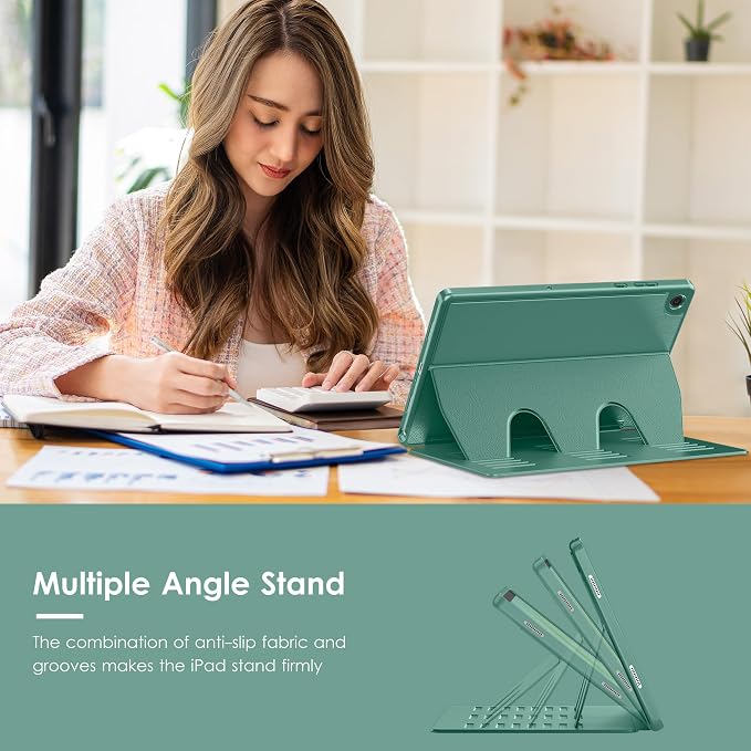 Case for Samsung Galaxy Tab A11+ Plus 11 inch 2026 Model (SM-X230/X236)Multiple Angles Stand CoverSoft BackPencil Holderand Auto Sleep/WakeBlack