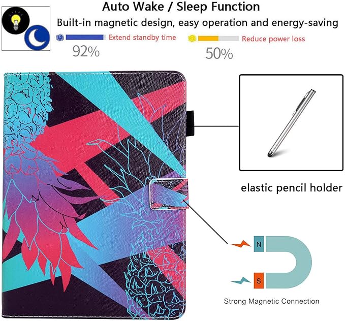 for Apple iPad 10.2 Case 9th/8th/7th Generation Cover (2021/2020/2019) with Auto Wake/Sleep Ultra Thin Lightweight Trifold Stand Folio PU Leather &amp Hard Back Hybrid Cover Almond Blossom