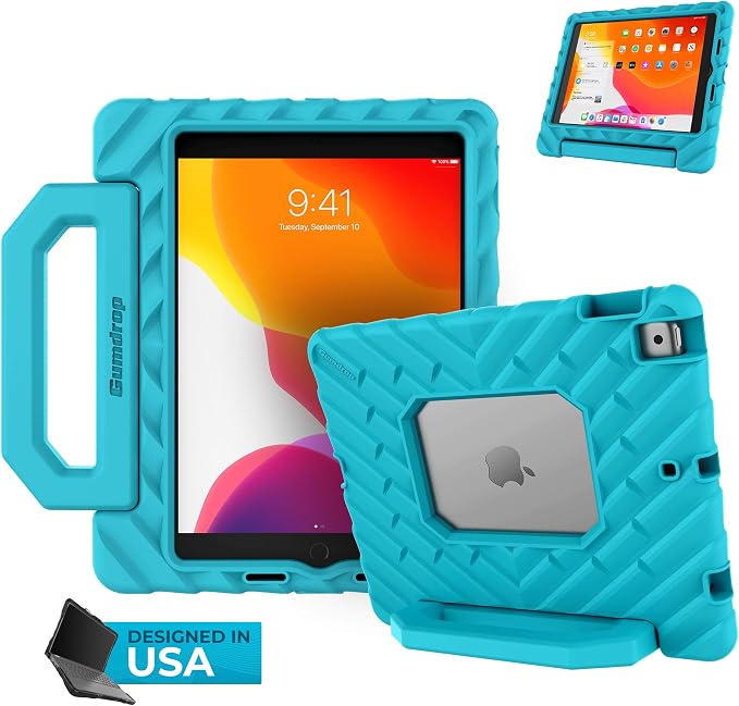 Gumdrop FoamTech Rugged case Fits Apple iPad 11th Generation (A16) &amp 10th Gen 10.9 inch Drop Tested Cover - Black