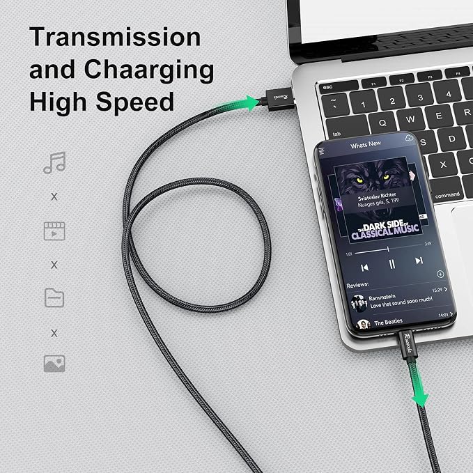 Mini USB Cable 25 ft Mini USB Charger 2.0 Type A to Mini 5 Pin B Cable Compatible with GoPro Hero 3+ PS3 Controller Cell Phones MP3 Players Dash Cam Digital Camera SatNav etc