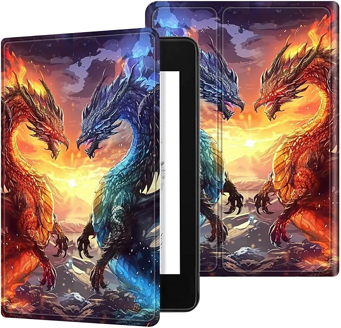 for 6 Kindle 11th Generation 2024/2022 Release Case (Model No: C2V2L3) E-Reader Multi-Angle Viewing Shockproof Smart Protective Case with Auto Wake/Sleep Baseball