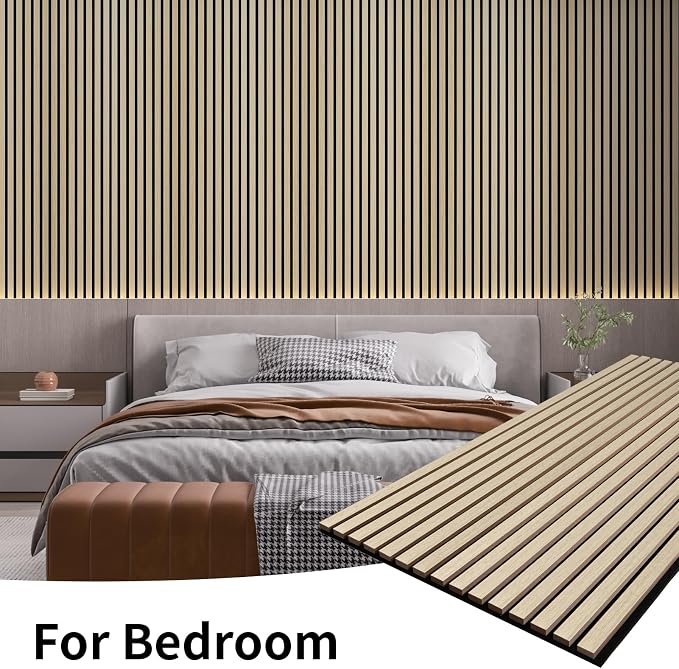 Wood Slat Wall Panel, 3D Soundproof Wall Panels, Large Acoustic Panels